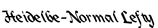 Heidelbe-Normal Lefty Font Image