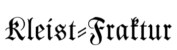 Kleist-Fraktur Font Image