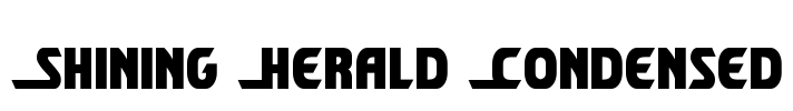Shining Herald Condensed Font Image