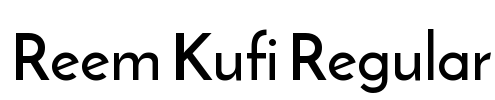 Reem Kufi Regular Font Image