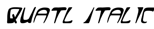 Quatl Italic Font Image