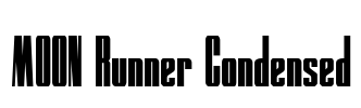 MOON Runner Condensed Font Image