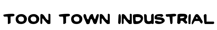 Toon Town Industrial Font Image