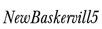 NewBaskervill 5 Font Image