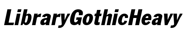 LibraryGothicHeavy