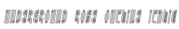 Underground Rose Outline Italic