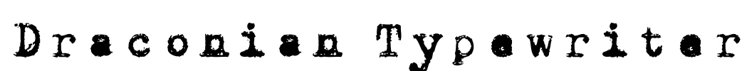 Draconian Typewriter Font Image