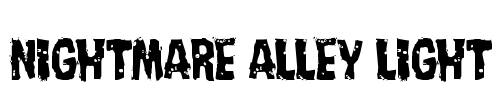 Nightmare Alley Light Font Image