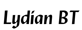 Lydian BT Font Image