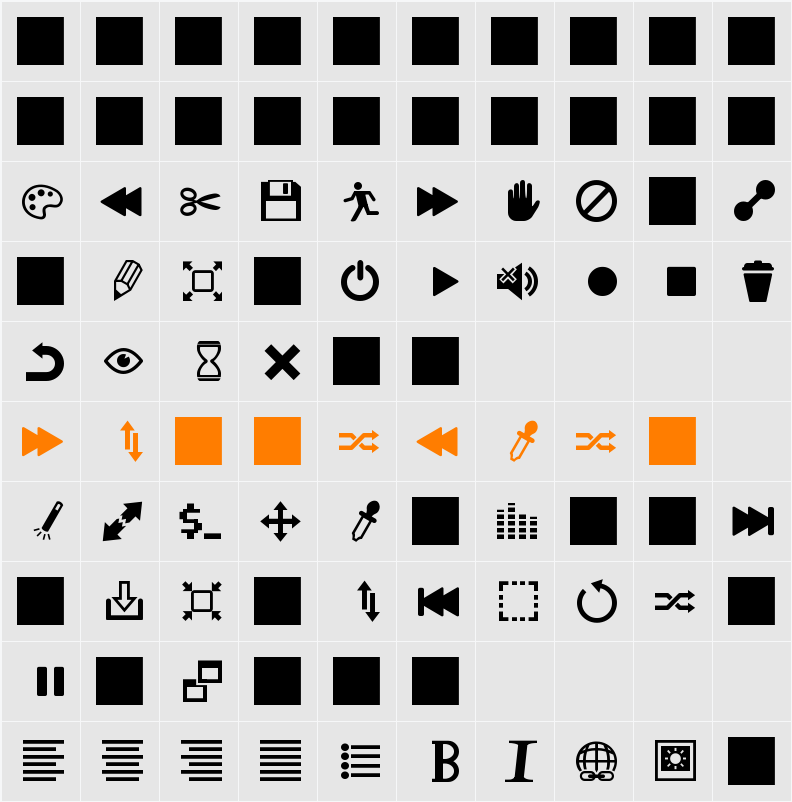 Heydings Controls Character Map