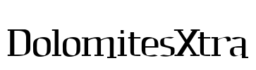 DolomitesXtra Font Image