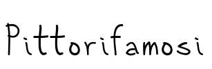 Pittorifamosi Font Image