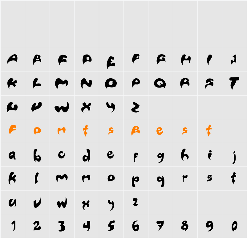 Porsche Character Map