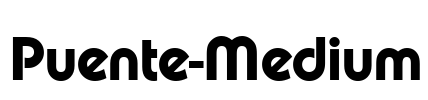 Puente-Medium Font Image