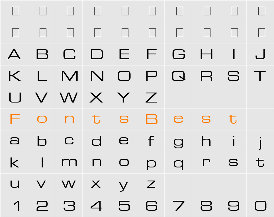 Palindrome Expanded SSi Character Map