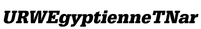 URWEgyptienneTNar Font Image
