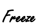 Freeze Font Image