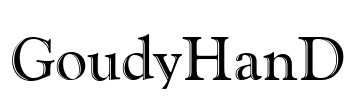 GoudyHanD Font Image