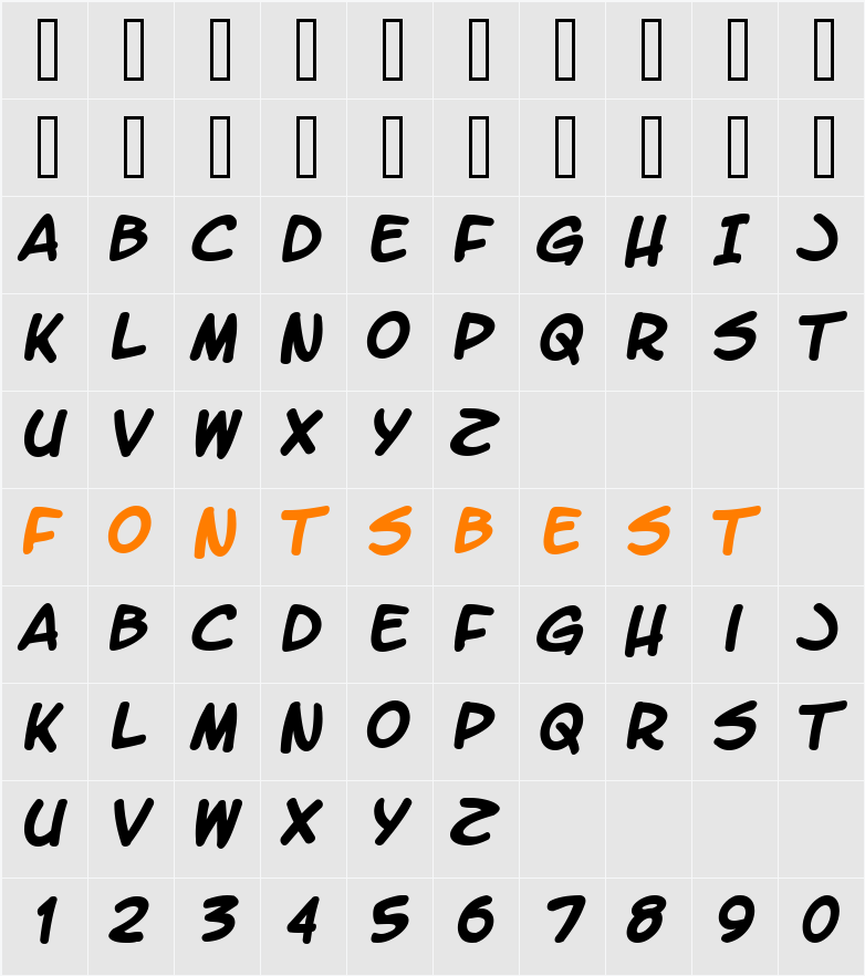 LetterOMatic! Character Map