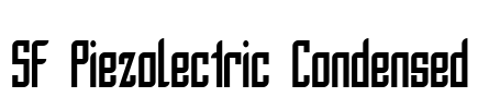 SF Piezolectric Condensed Font Image