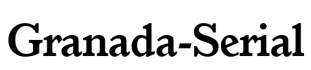 Granada-Serial Font Image