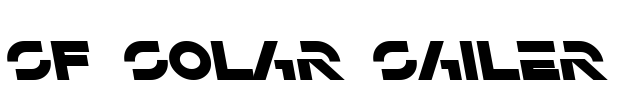 SF Solar Sailer Font Image