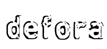 defora Font Image