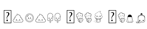 Kawaii Food Font Font Image