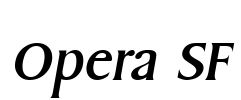 Opera SF Font Image