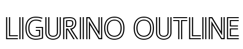 Ligurino Outline Font Image