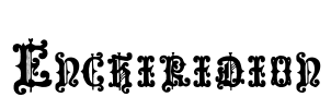 Enchiridion Font Image