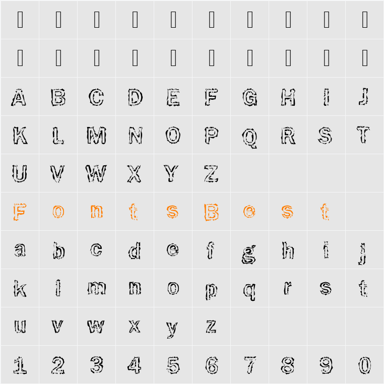 Funky31 Becker Character Map