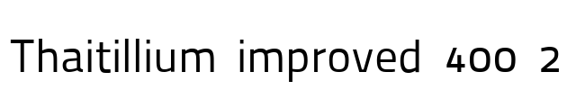 Thaitillium improved 400 2 Font Image