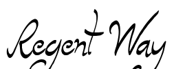 Regent Way Font Image