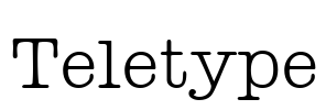 Teletype Font Image