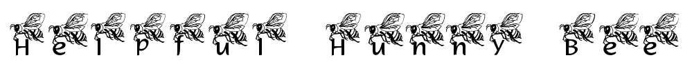 Helpful Hunny Bee Font Image