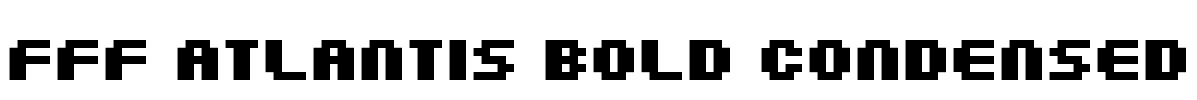 FFF Atlantis Bold Condensed Font Image