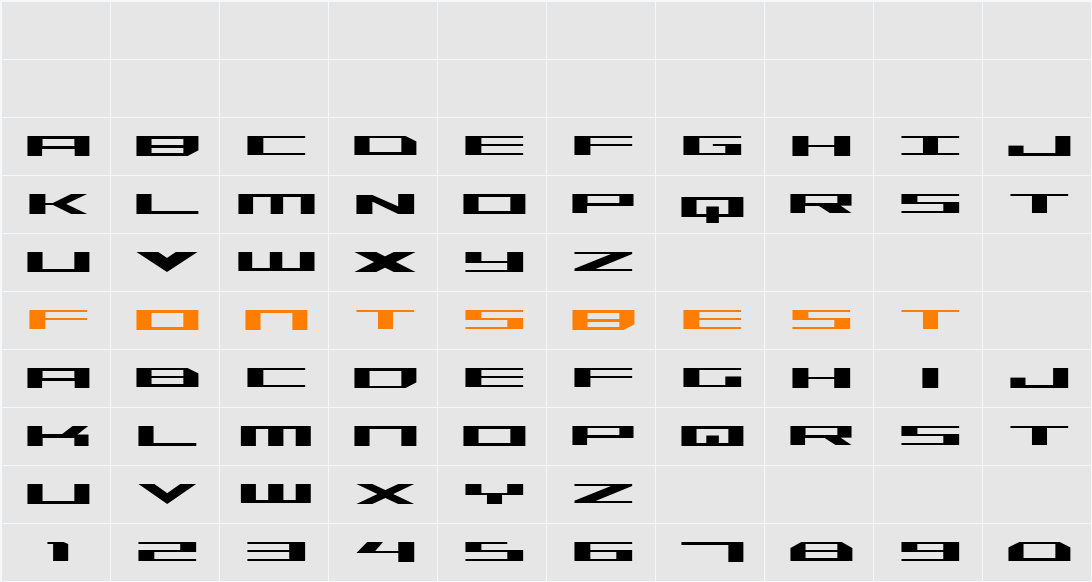 Trireme Expanded Character Map