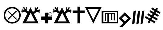 Hobo Signs Font Image