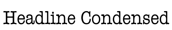 Headline Condensed