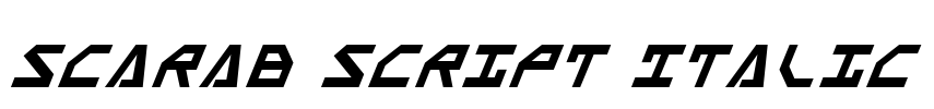 Scarab Script Italic Font Image