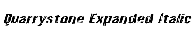 Quarrystone Expanded Italic