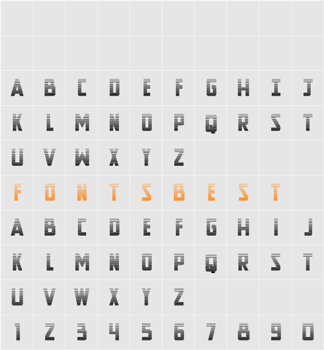 New Comic Title Gradient Character Map