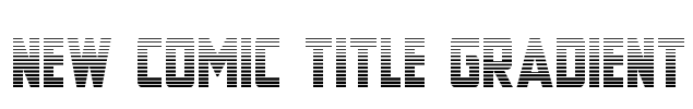 New Comic Title Gradient Font Image