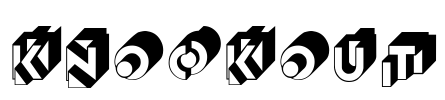 Knockout Font Image