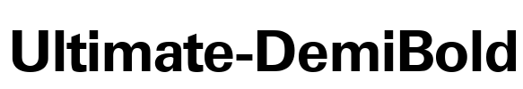 Ultimate-DemiBold Font Image