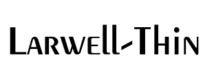 Larwell-Thin Font Image