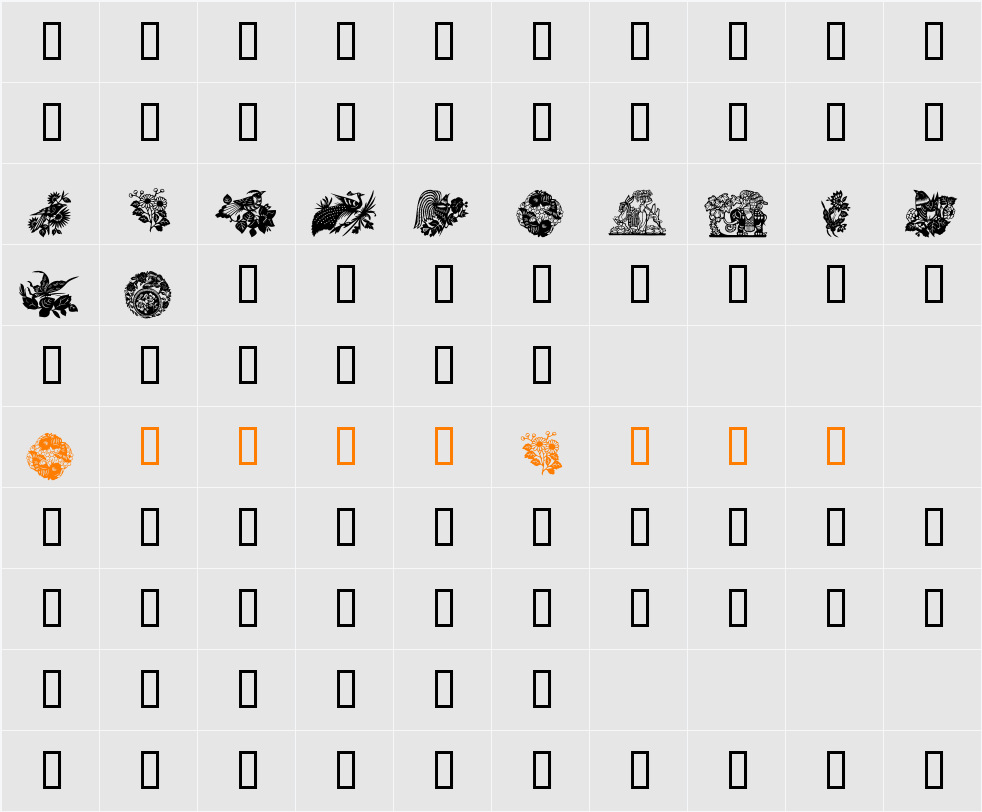 Design1 Character Map