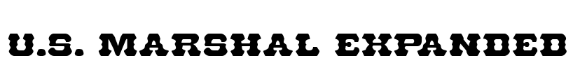 U.S. Marshal Expanded Font Image