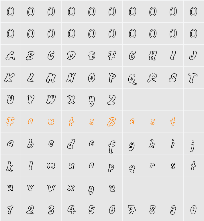 Mango Character Map